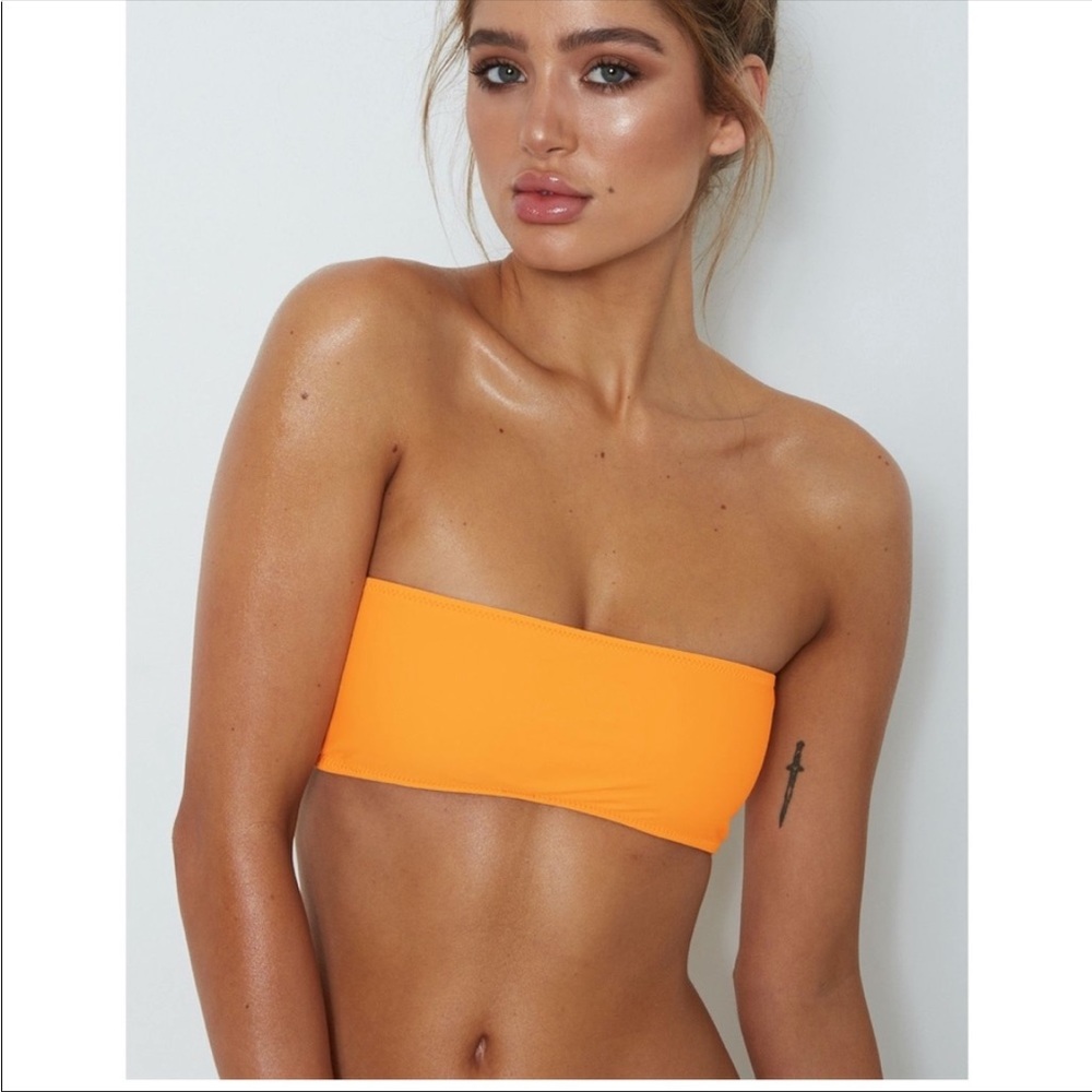 White fox boutique tangerine bikini set